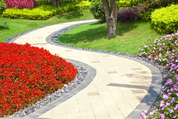 Garden Walkway Installation in Mesa