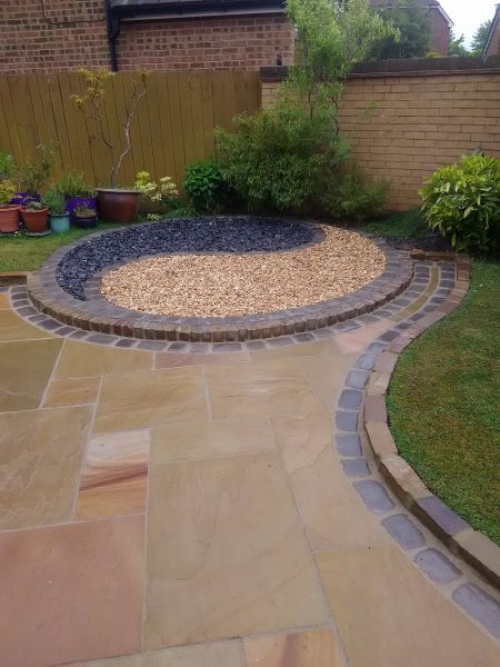 Sandstone Patio Installation in Mesa