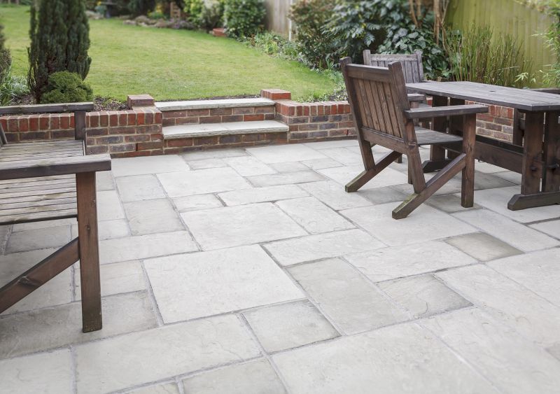 Patio with Natural Stone Pavers